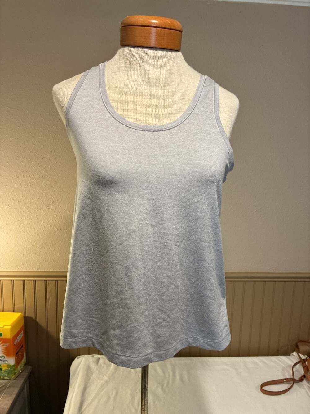 Athleta Uptempo II Tank Size S Gray Sleeveless Activewear